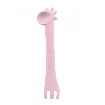 Kikka Boo silikonska kašika Giraffe Pink 