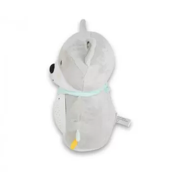 Snuggly noćna lampa i projektor sa belom bukom Racoon 