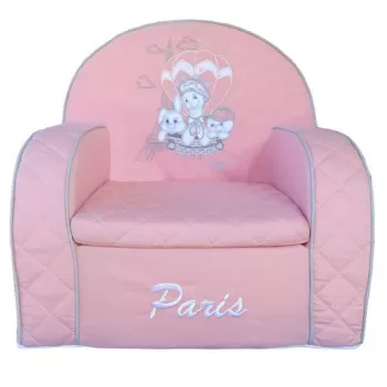 Fotelja 3 drugara u Parizu roza 