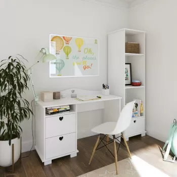 Pisaći sto Srce White 