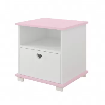 Noćni ormar Srce Pink 