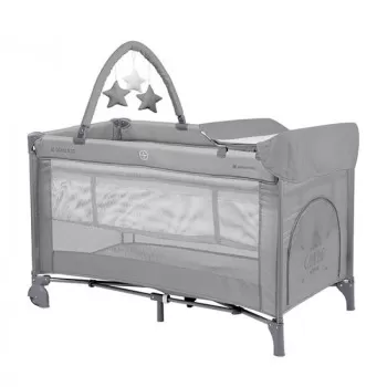 Prenosni krevetac Kikka Boo SoGifted PLUS-2 nivoa Grey 
