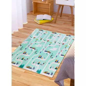 Dvostrana sklopiva podloga za bebe od pene 180x200cm 