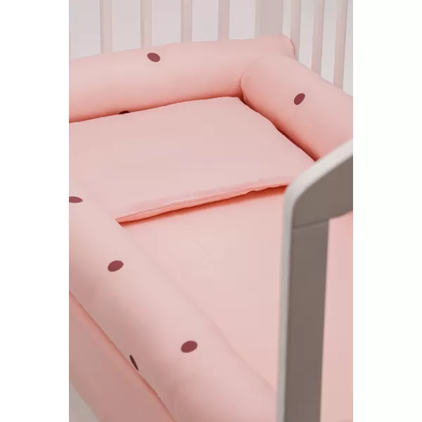 Posteljina od pamučnog satena  Slonče-roze 