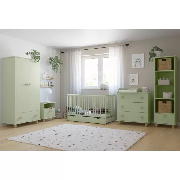Komoda za bebe Lumi Mint 