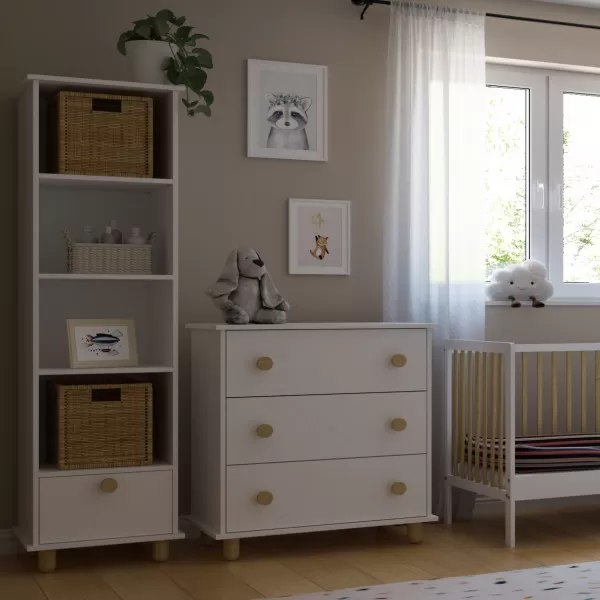 Polica za knjige Lumi White 