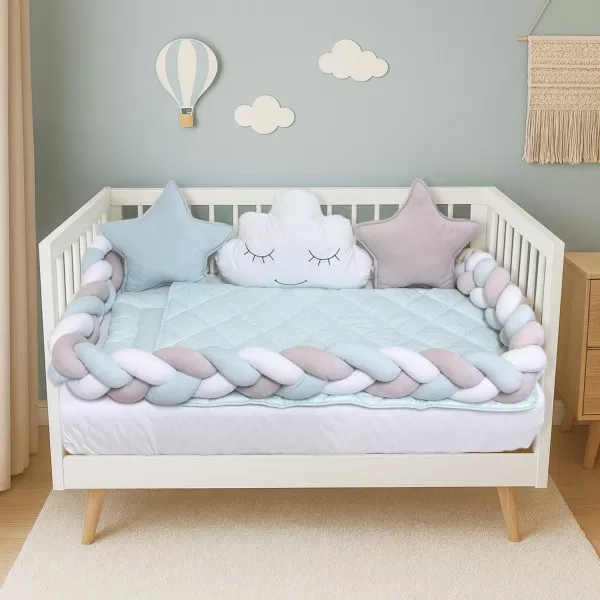 Posteljina sa Pletenicom Bambino Lux mint 