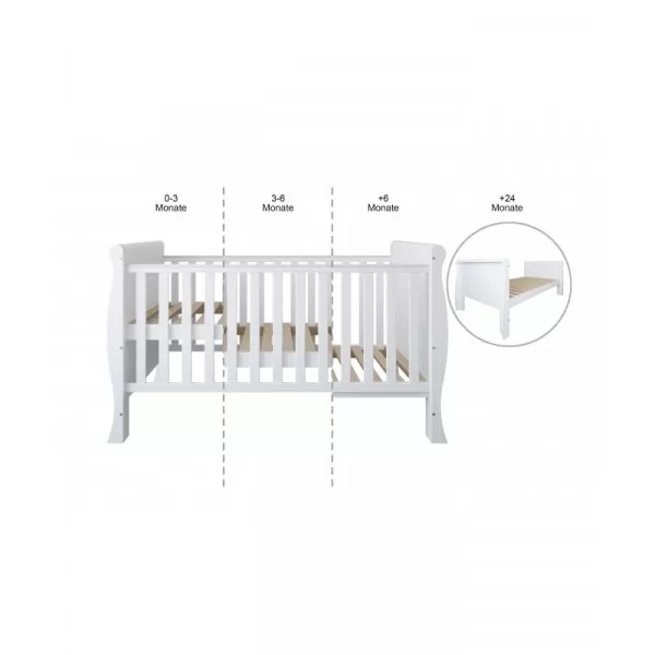 Krevetić Scarlet 140x70cm white 