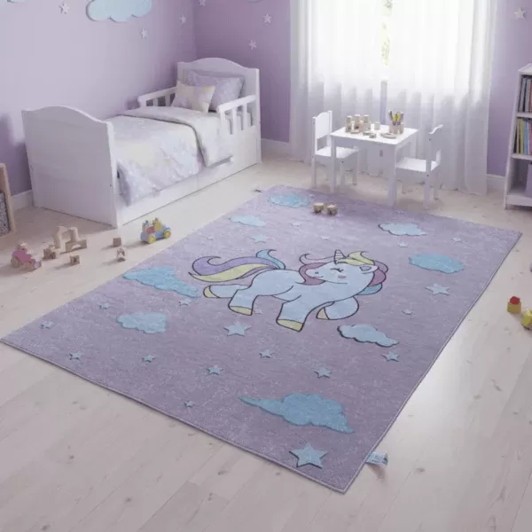 Dečiji tepih Jednorog Grey 