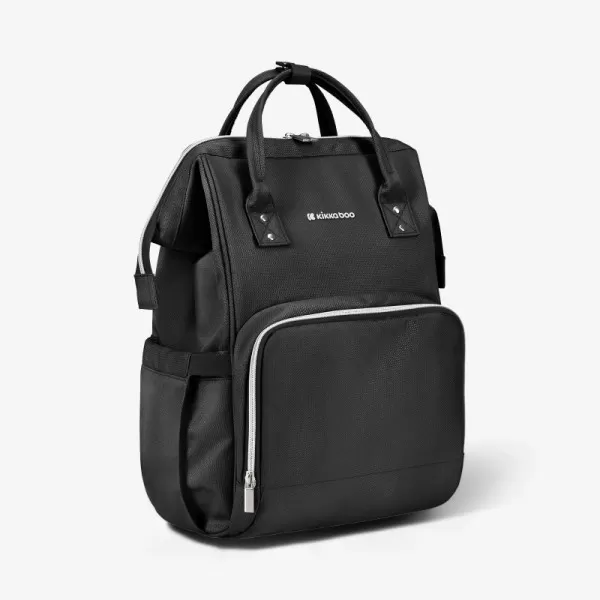 Torba za mame Kikka Boo Siena Premium Black/Silver 