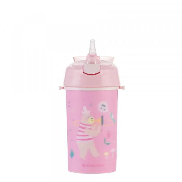 Kikka Boo Šolja sa slamkom i trakom Music Fest 450ml Pink 