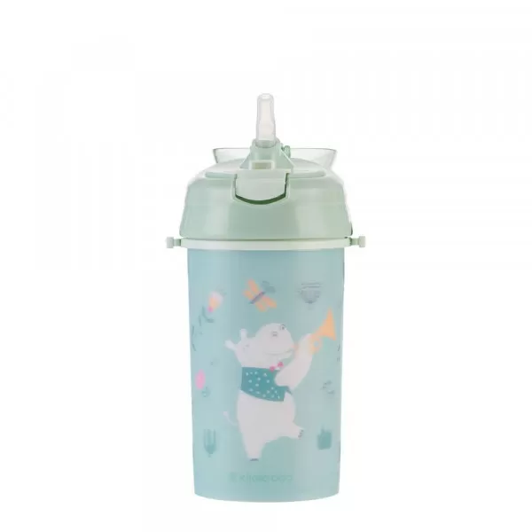 Kikka Boo Šolja sa slamkom i trakom Music Fest 450ml Mint 