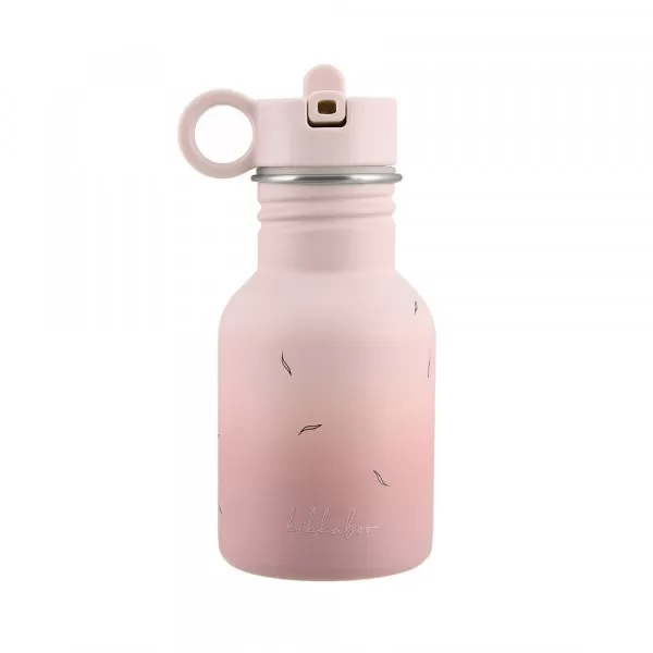 Kikka Boo Flašica sa slamkom od nerđajučeg čelika 350 ml Flora Blush 