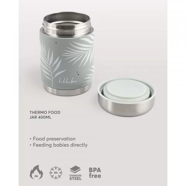 Kikka Boo Termo činija za hranu od nerđajućeg čelika 400 ml Flora Blush 