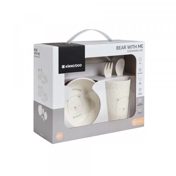 Kikka Boo Set posuđa 4 dela Bear with Me Mint 