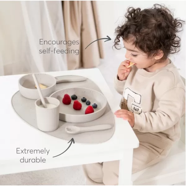 Kikka Boo Silikonski set za hranjenje 5 delova Platinum Sage 