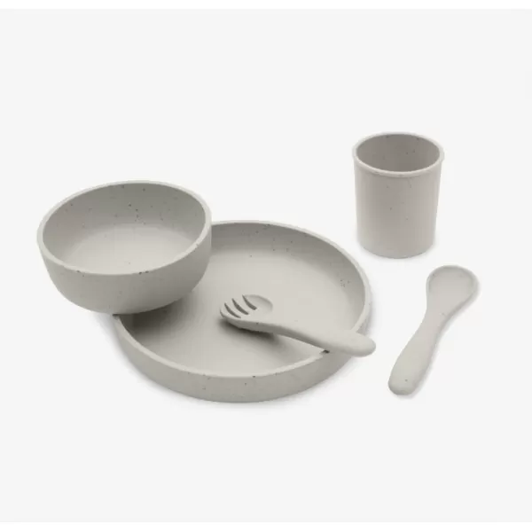 Kikka Boo Silikonski set za hranjenje 5 delova Platinum Sand 