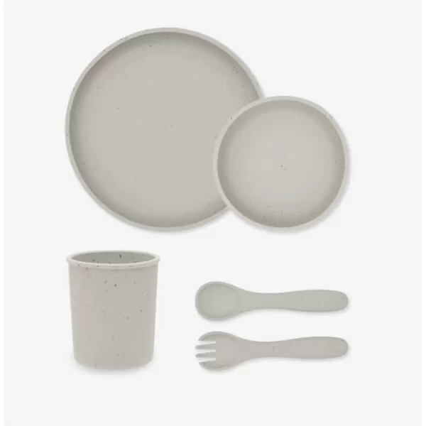 Kikka Boo Silikonski set za hranjenje 5 delova Platinum Sand 