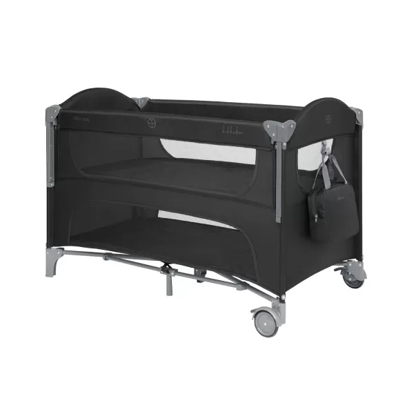 Kikka Boo Premium Milky Way sa spustajucom stranicom i rancem - Black - 2 nivoa 