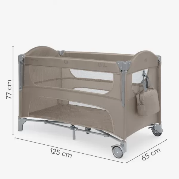 Kikka Boo Premium Milky Way sa spustajucom stranicom i rancem - Beige - 2 nivoa 