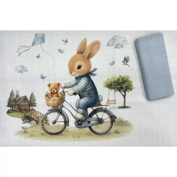 Muslin prerkivac Plavi Zeka 80x80cm - 2kom 
