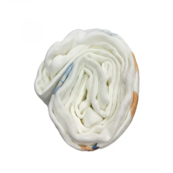 Muslin prerkivac Plavi Zeka 120x120cm - četvoroslojni 