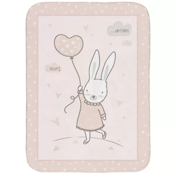 Kikka Boo Super soft baby ćebence 80x110 Rabbits in Love 
