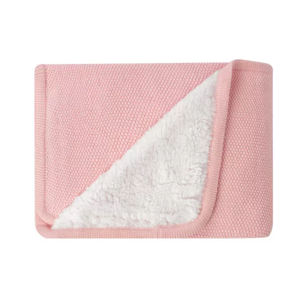 Kikka Boo Pleteno dvostrano baby ćebence 75x100 Dream Big Pink 