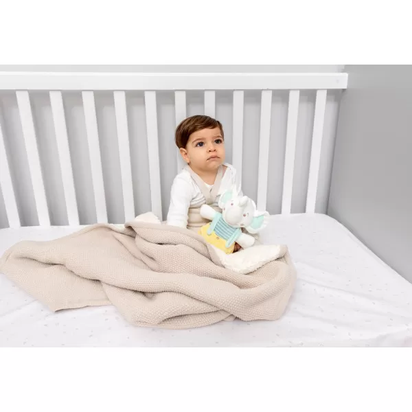 Kikka Boo Pleteno dvostrano baby ćebence 75x100 Dream Big Beige 
