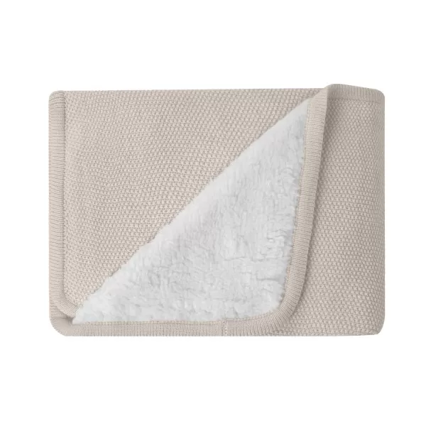 Kikka Boo Pleteno dvostrano baby ćebence 75x100 Dream Big Beige 