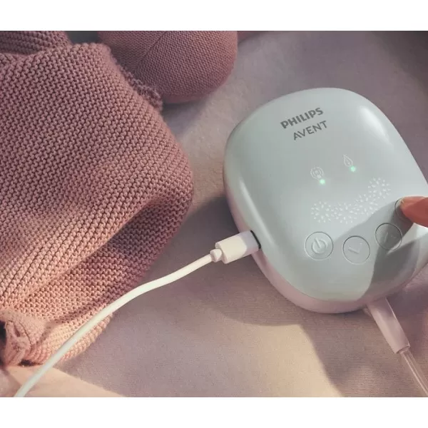 AVENT ELEKTRICNA PUMPICA ZA IZMAZANJE - ESSENTIAL (5 x KESICE ZA ODLAGANJE MLEKA, 4 x TUFERI) 