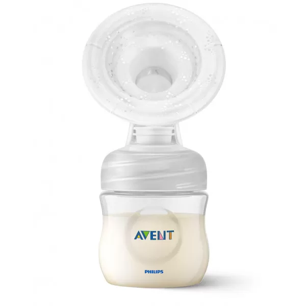 AVENT MANUELNA PUMPICA, SET ZA IZMAZANJE NATURAL (flasice, tufer, via solja sa adapterom) 