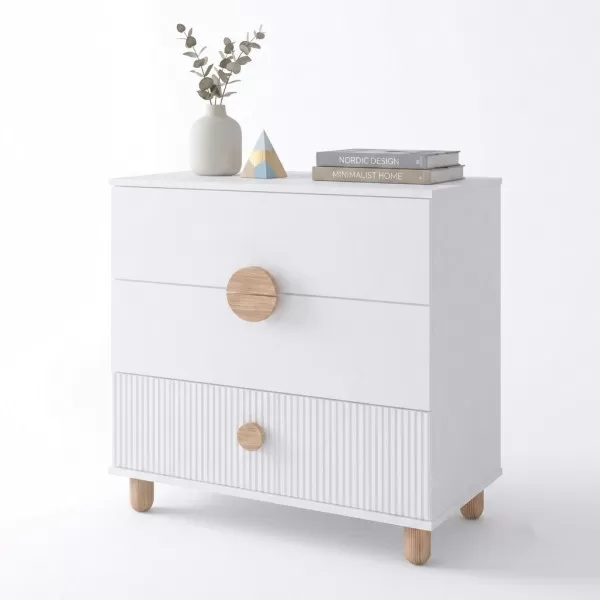 Komoda za bebe LOFT White 