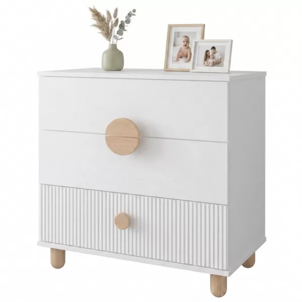 Komoda za bebe LOFT White 
