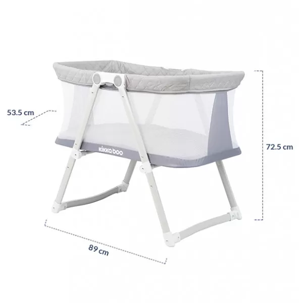 Prenosiva kolevka MOM & ME sa funkcijom ljuljanja - bež 
