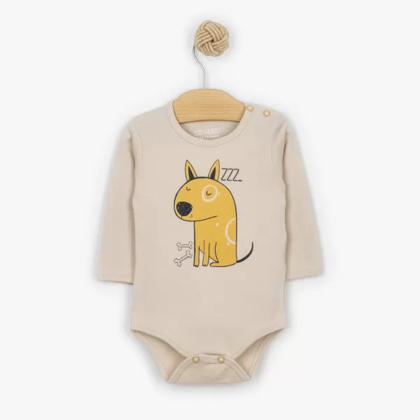 Bodi Funny Dogs Beige 