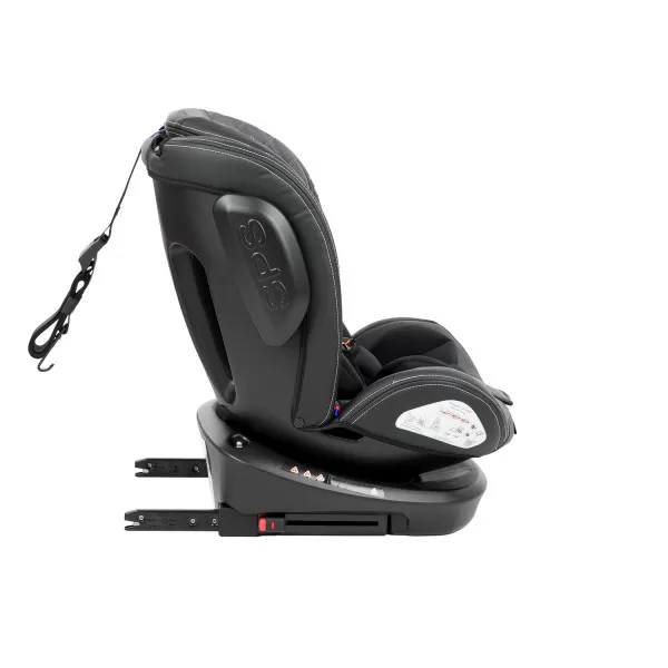 Auto sedište Stark ISOFIX tamno sivo 