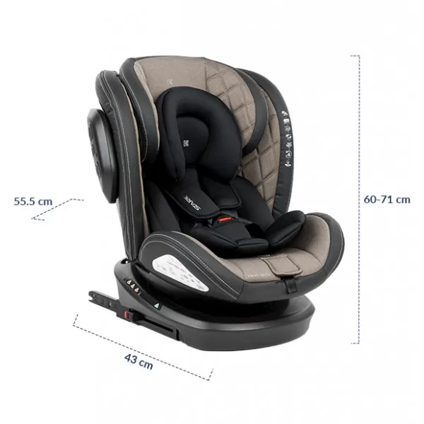 Auto sedište Kikka Boo Stark ISOFIX bež 