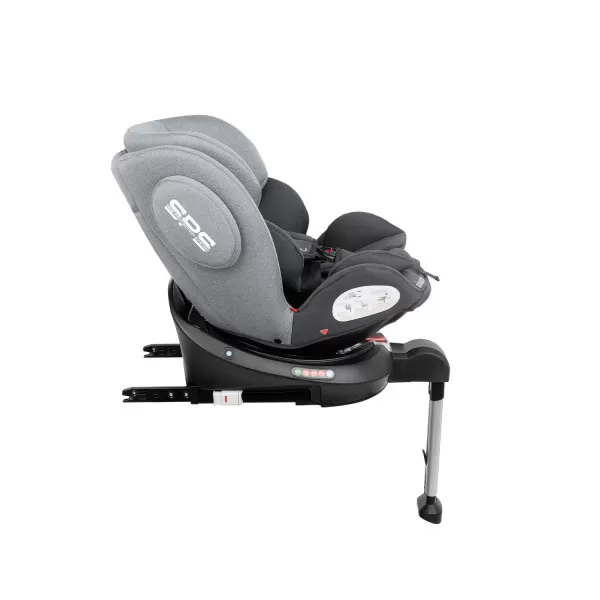 Auto sedište Rhonda Isofix tamno sivo 