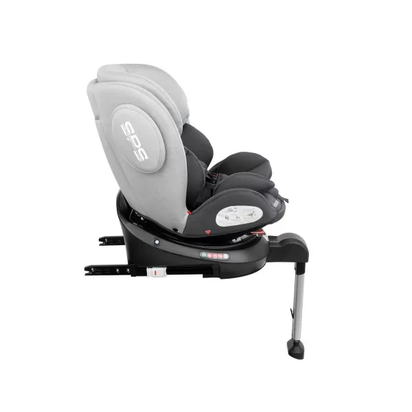 Auto sedište Rhonda Isofix svetlo sivo 