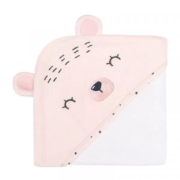Peškir Kikka Boo Bear with me pink-Soft Cotton 