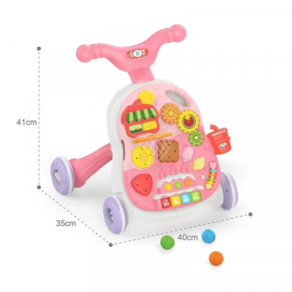 Kikka Boo guralica 2u1 Candy Party Pink 