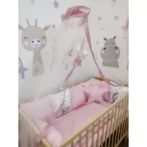 Posteljina pink Bear 