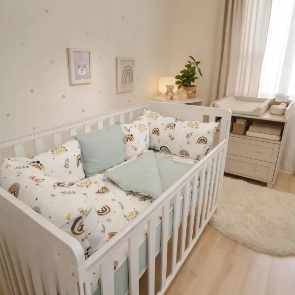 Komplet posteljina Rainbow - Mint 