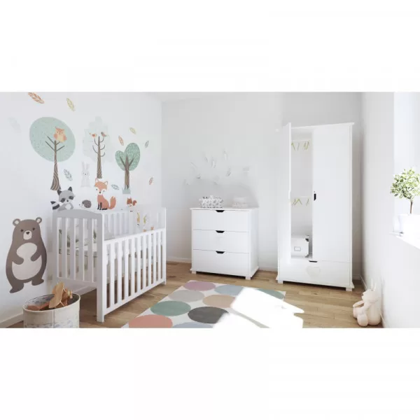 Krevetić Tobi beli 100x50cm 