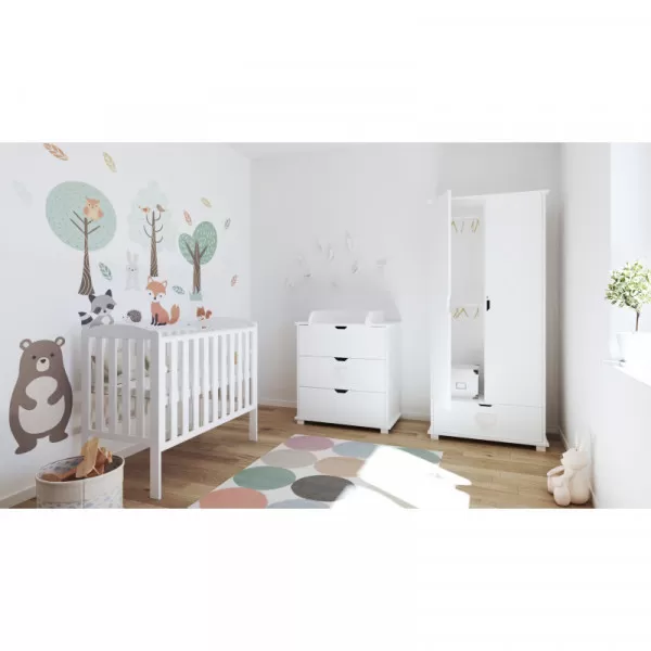 Krevetić Tobi beli 100x50cm 