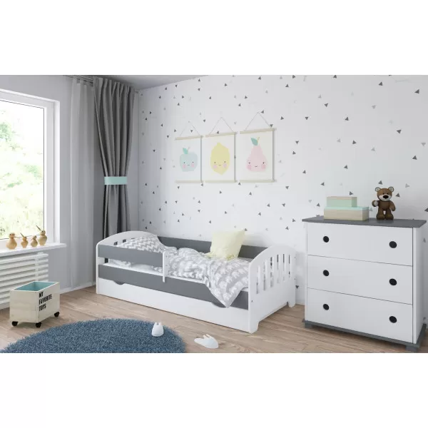 Dečiji krevet Classic White/Grey 