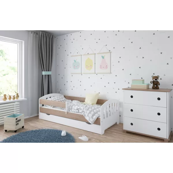 Dečiji krevet Classic White/Dab 