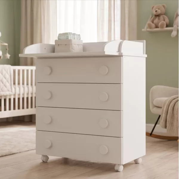 Komoda za bebe sa preklopom 