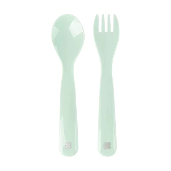 Kikka Boo set kašika i viljuška Gloosy Mint 